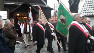 zdjęcia z ceremonii pogrzebowej Józefa Wróbel PZHGP Limanowa 2